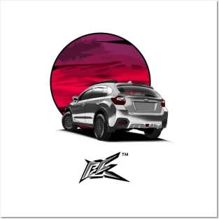 subaru crosstrek rear Posters and Art